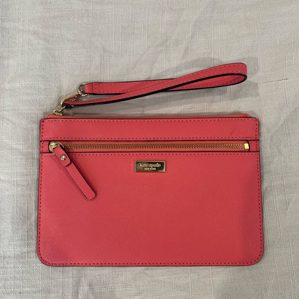 Kate Spade pink clutch wristlet